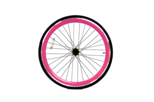 roues velo fixie rose
